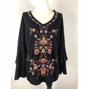 International Concepts INC plus 1X Top Floral NEW